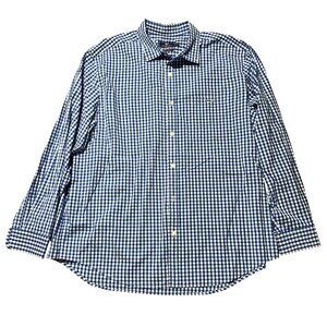 Vineyard Vines Men's Sz XXL Classic Fit Tucker Blue & White Gingham Long Sleeve